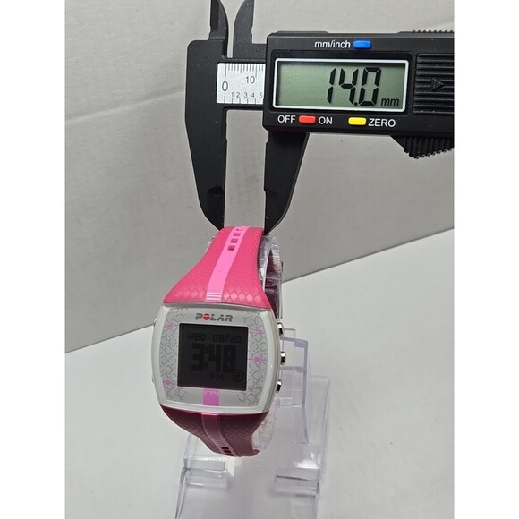 Polar FT4 Pink White Heart Rate Monitor Watch Tested Working New Battery - Picture 5 of 10